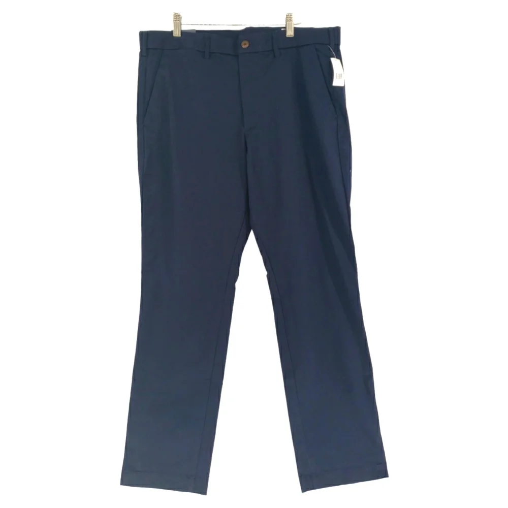 Gap Men's NWT Straight Performance Chino Size 36 x 32 in Navy Retail $60